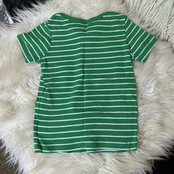 Hanna Andersson Green Striped T-shirt - Picture 3 of 3